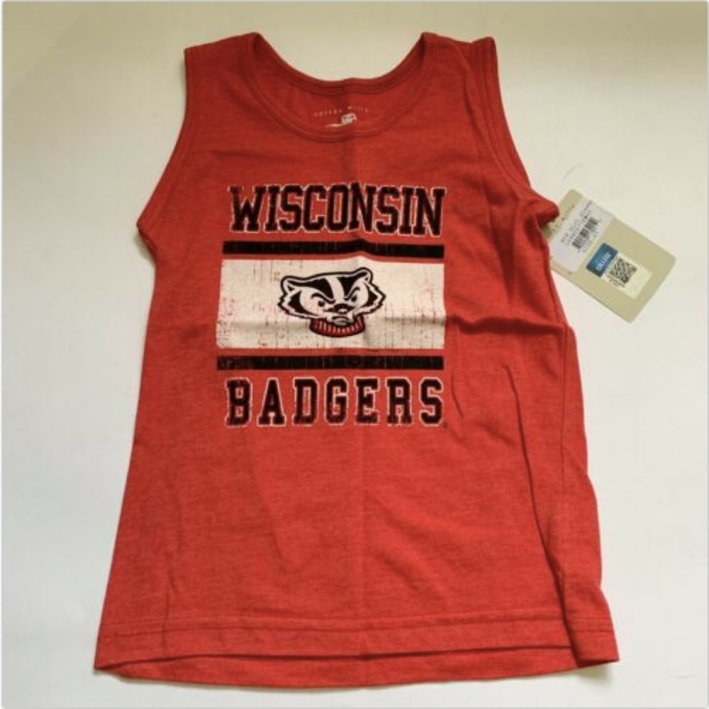 Wisconsin Badgers Girl 4T Shirt Official NCAA Infant Toddler Tank